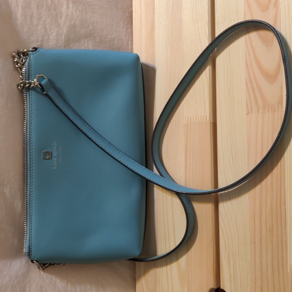 Like-new Kate Spade light blue crossbody